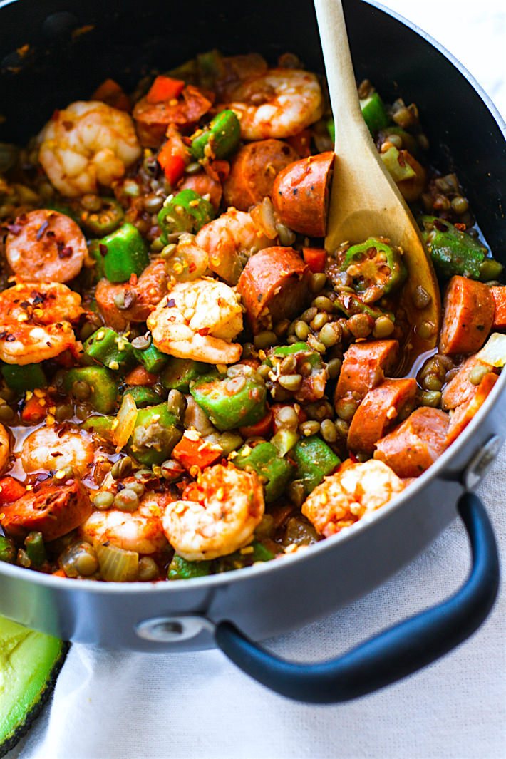 One Pot Shrimp Jambalaya