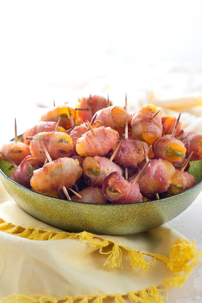These sweet and spicy bacon wrapped apricots are a big hit every time! Perfect appetizer for any party and family gathering.