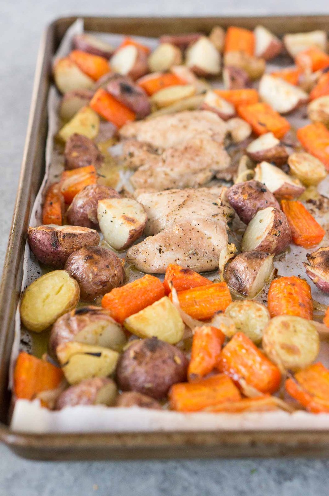 sheet pan chicken and potatoes