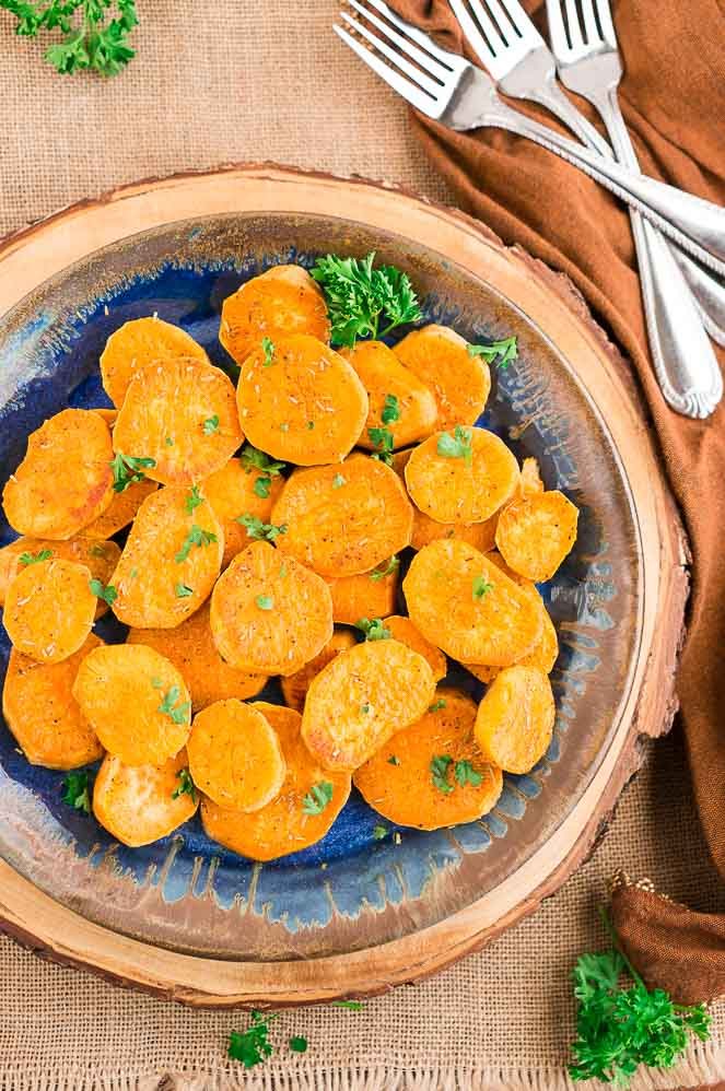 Baked Sweet Potato Slices