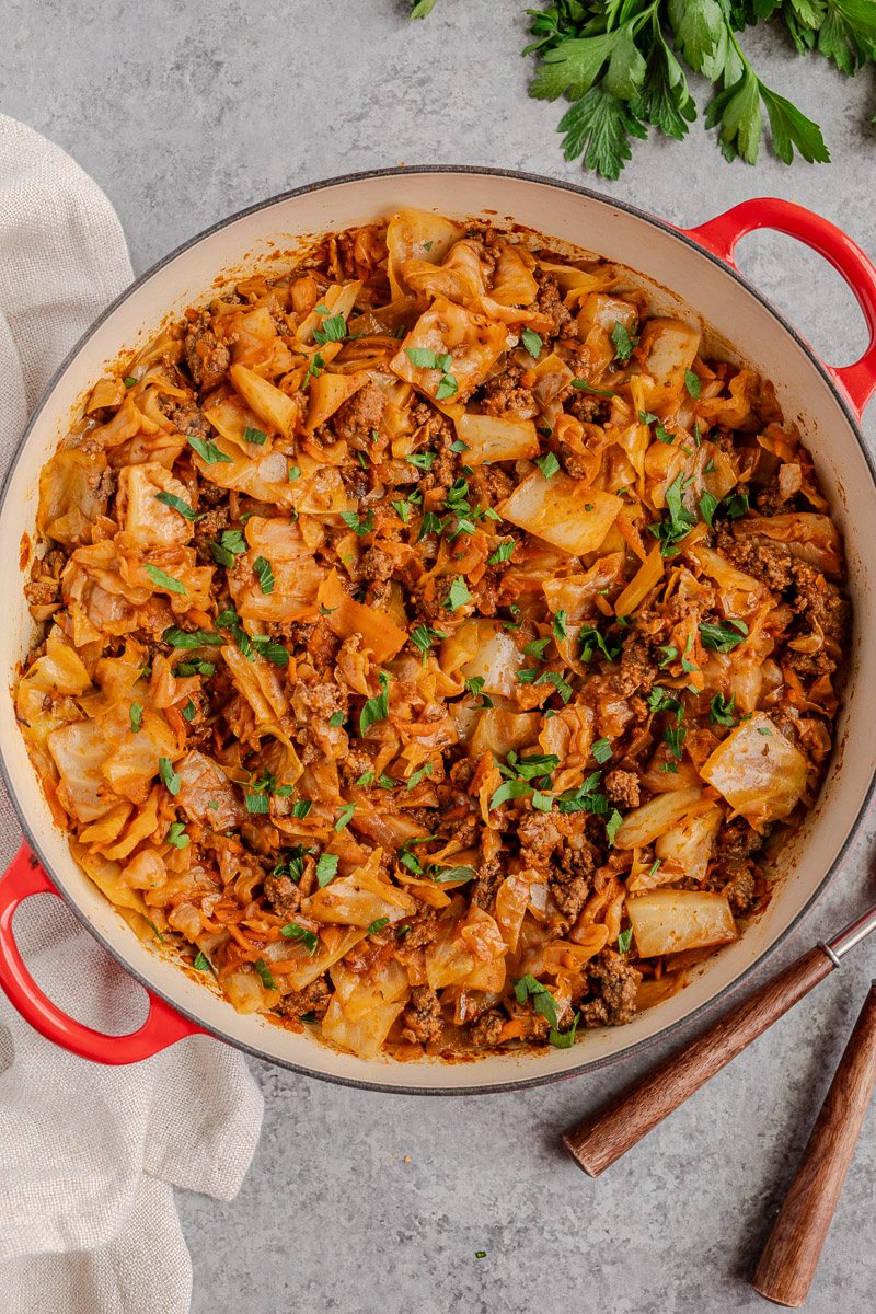Ground Beef and Cabbage