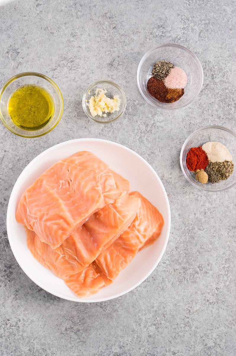 ingredients for blackened salmon
