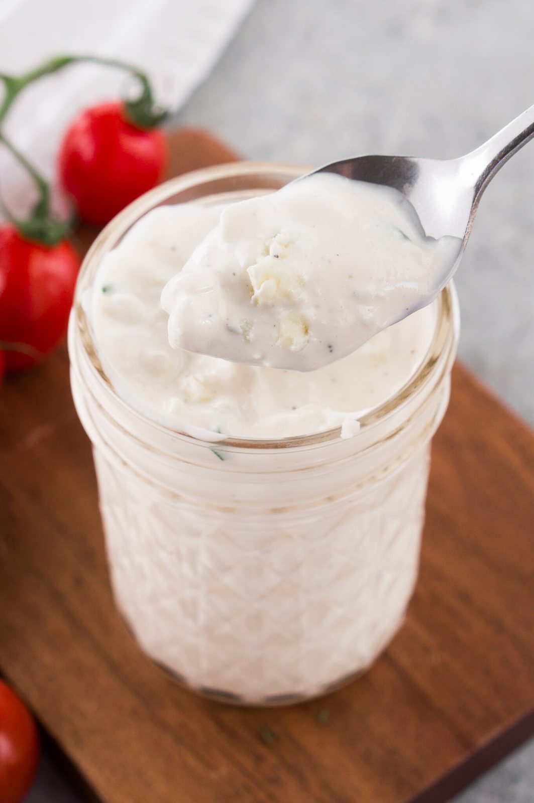easy blue cheese dressing or dip in a jar