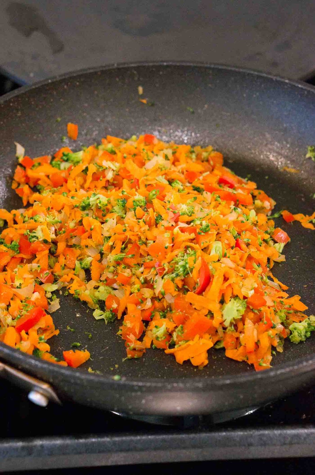 sauteed vegetables in a skillet
