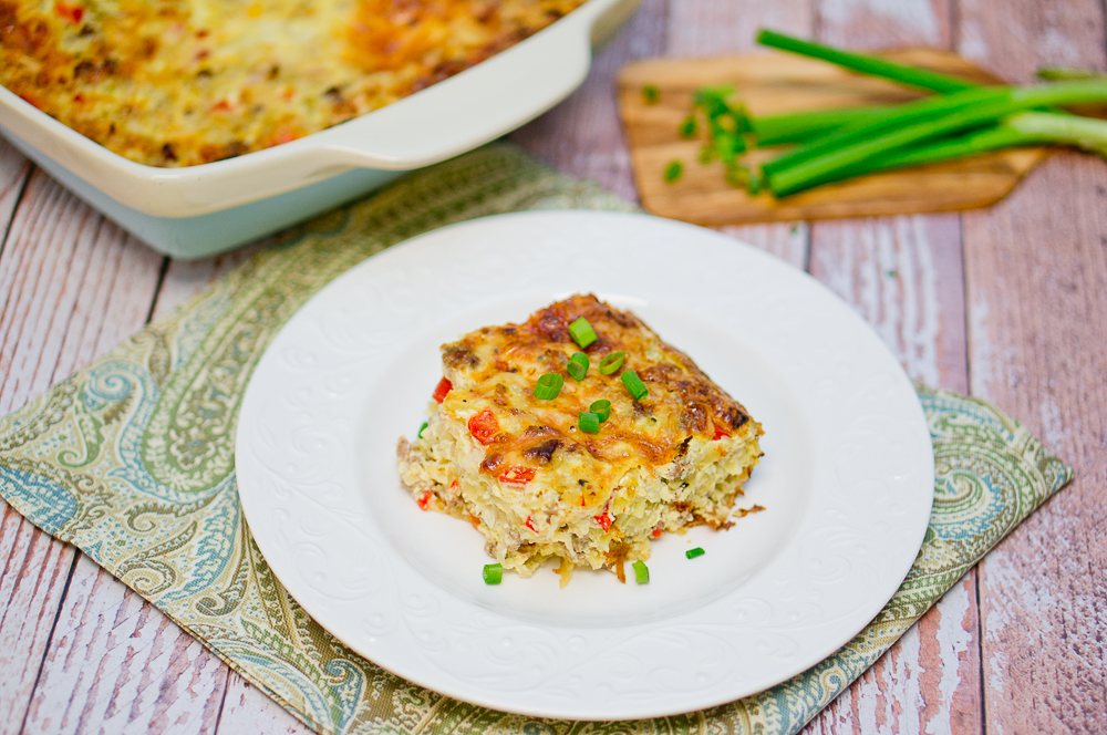 Breakfast Hashbrown and Sausage Casserole