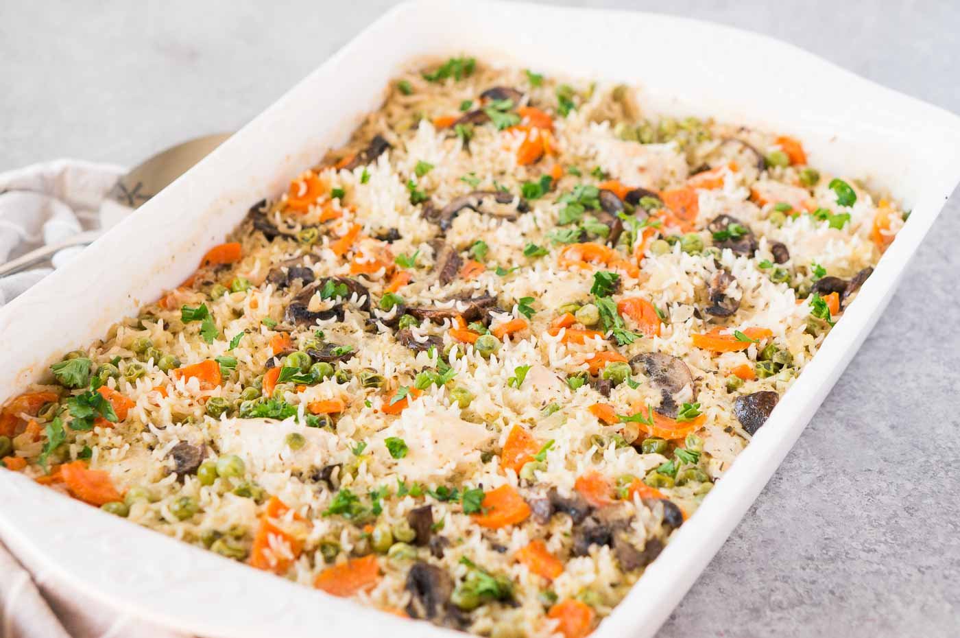 easy chicken and rice casserole