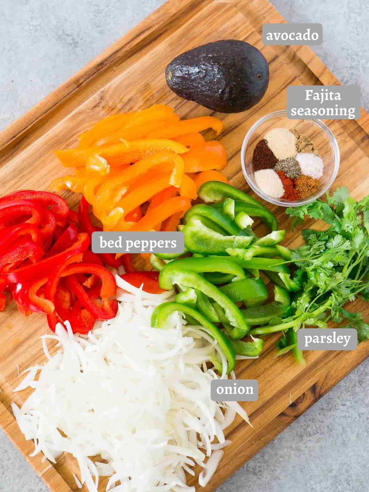 chicken fajita ingredients
