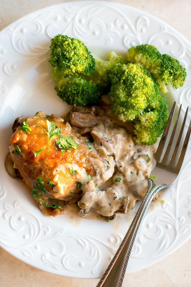 Chicken in Creamy Mushroom Sauce