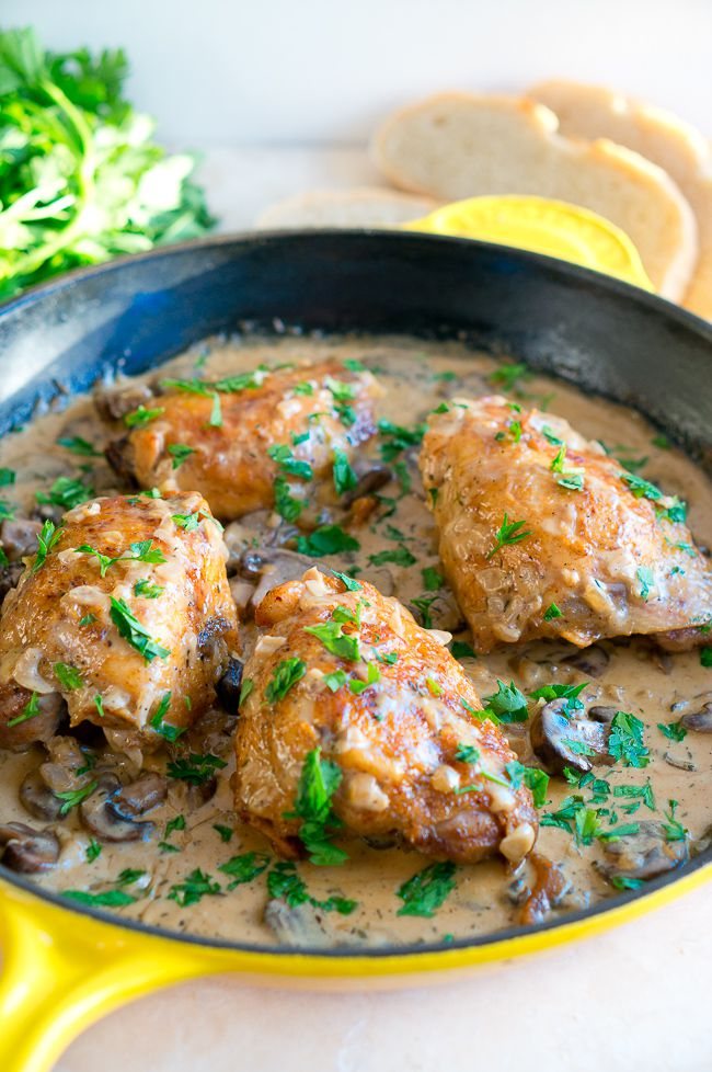 Chicken in Creamy Mushroom Sauce