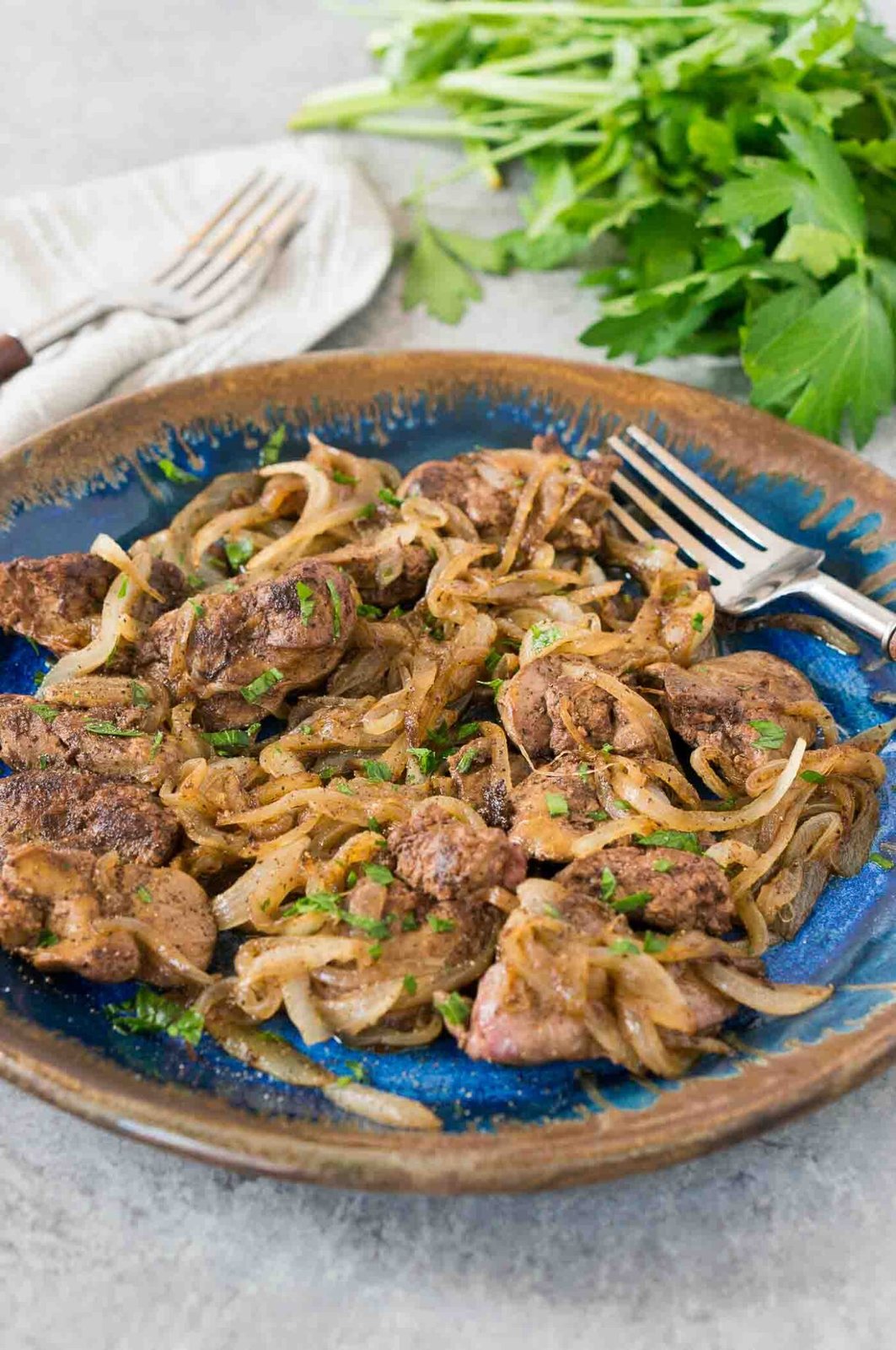 Chicken Liver and Onions