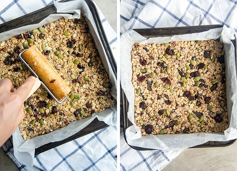 cranberry dark chocolate granola bars