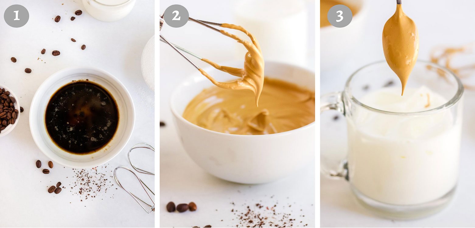 how to make Dalgona coffee