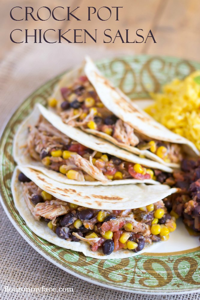 salsa chicken tacos