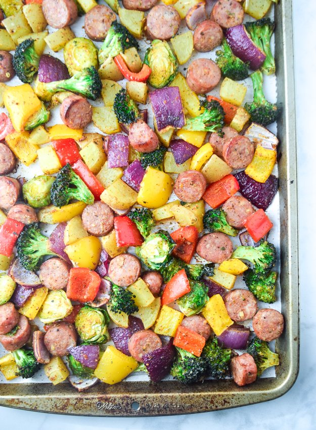 Sheet Pan with Sausage and Veggies