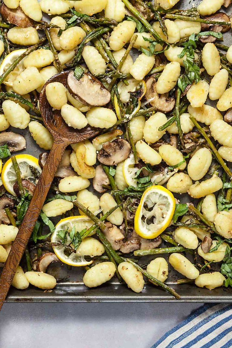 Sheet Pan Lemon Parmesan Gnocchi