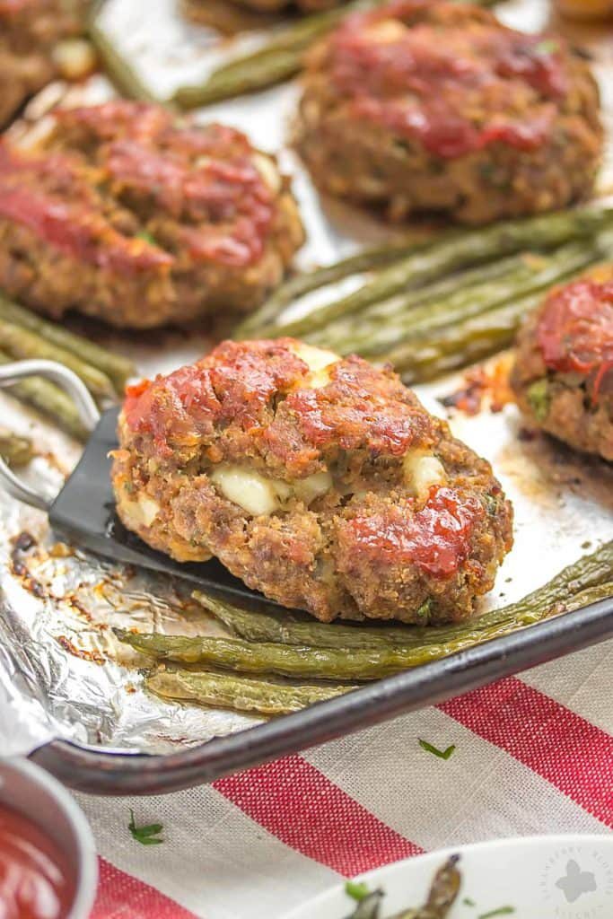 Sheet Pan Mini Meatloaves dinner