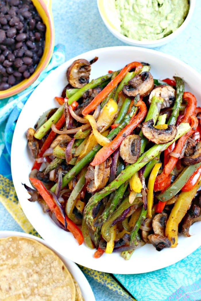 A Vegan Fajitas Sheet Pan Dinner