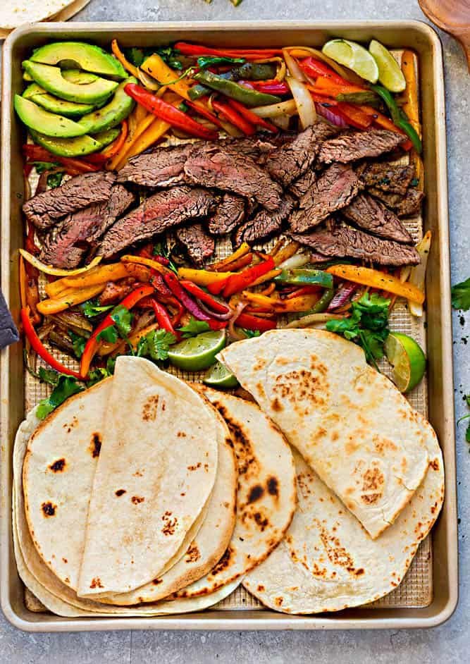 Sheet Pan Steak Fajitas - easy dinner recipe
