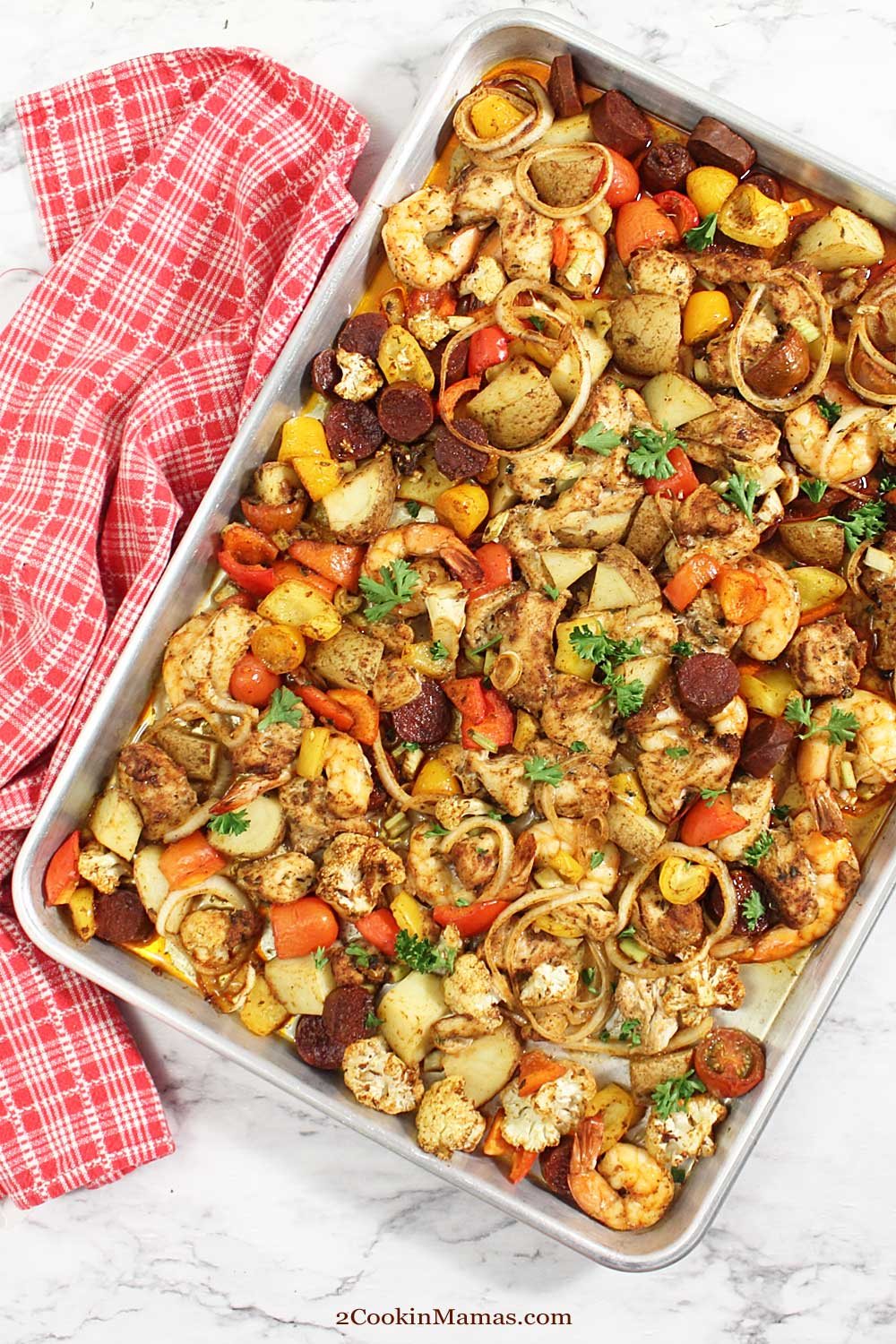 Cajun Mixed Grill Sheet Pan Dinner
