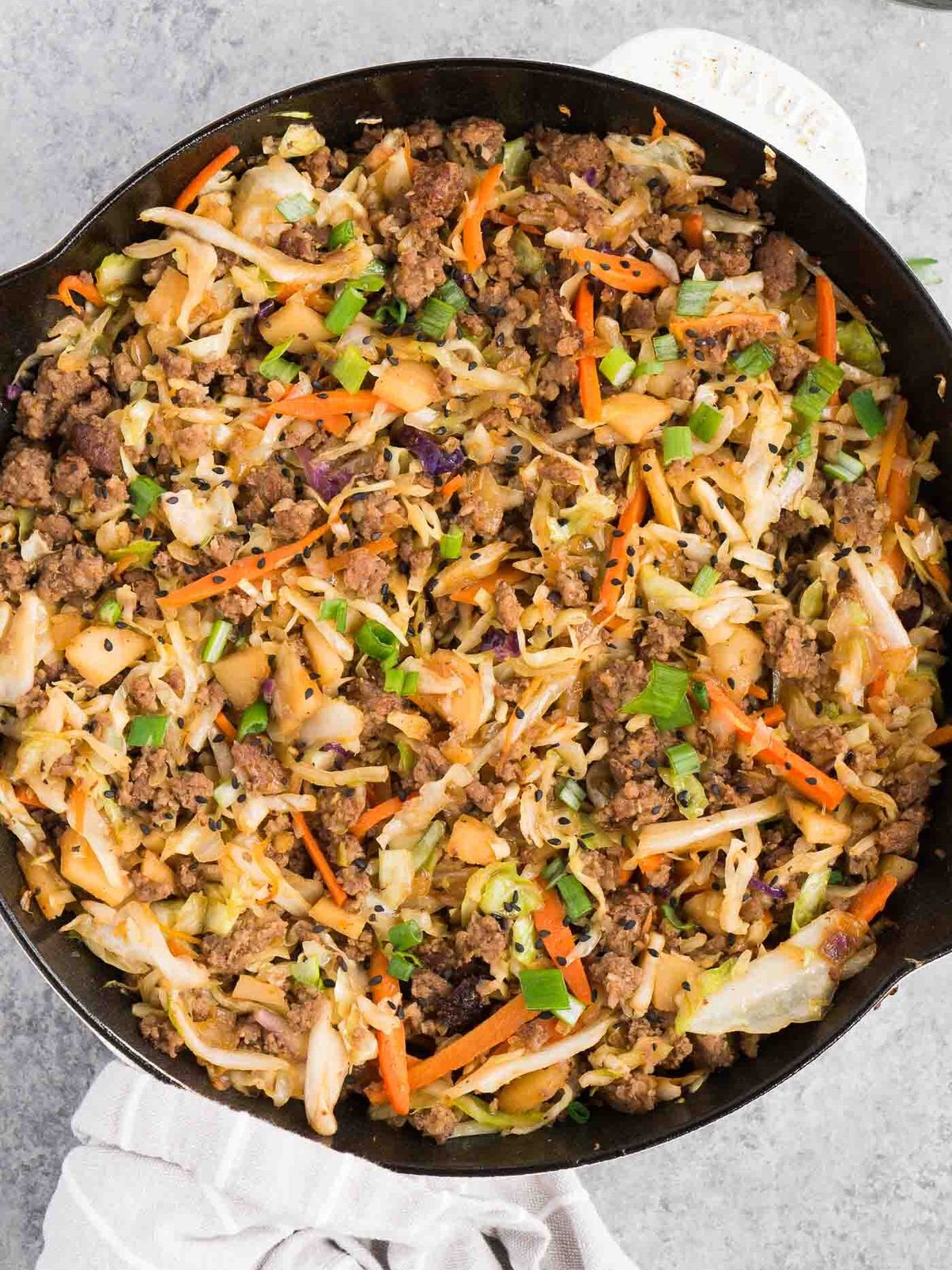 Egg roll in a bowl