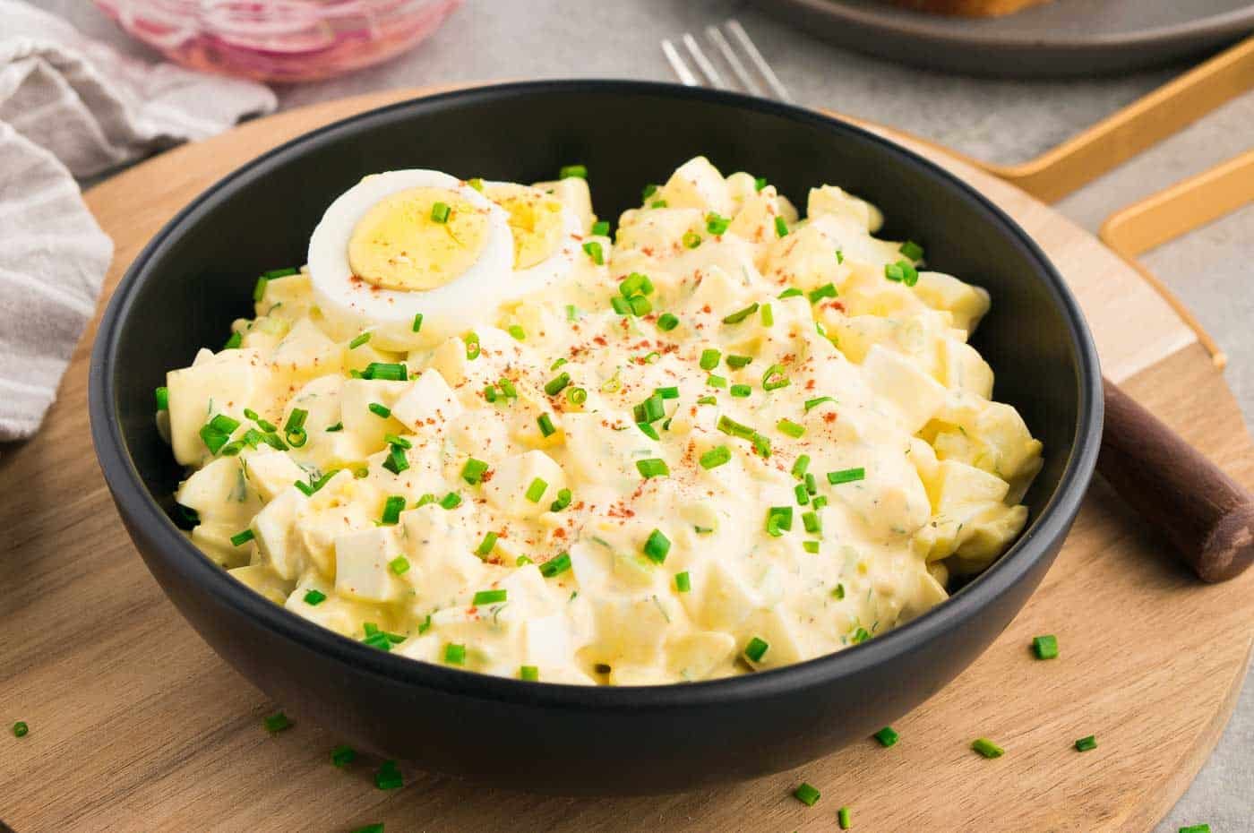 egg salad in a bowl