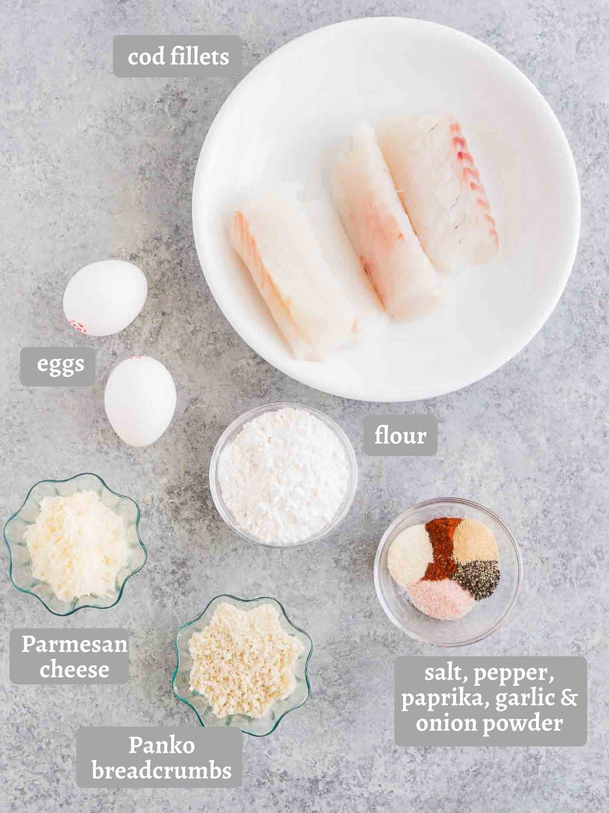 ingredients for fish sticks