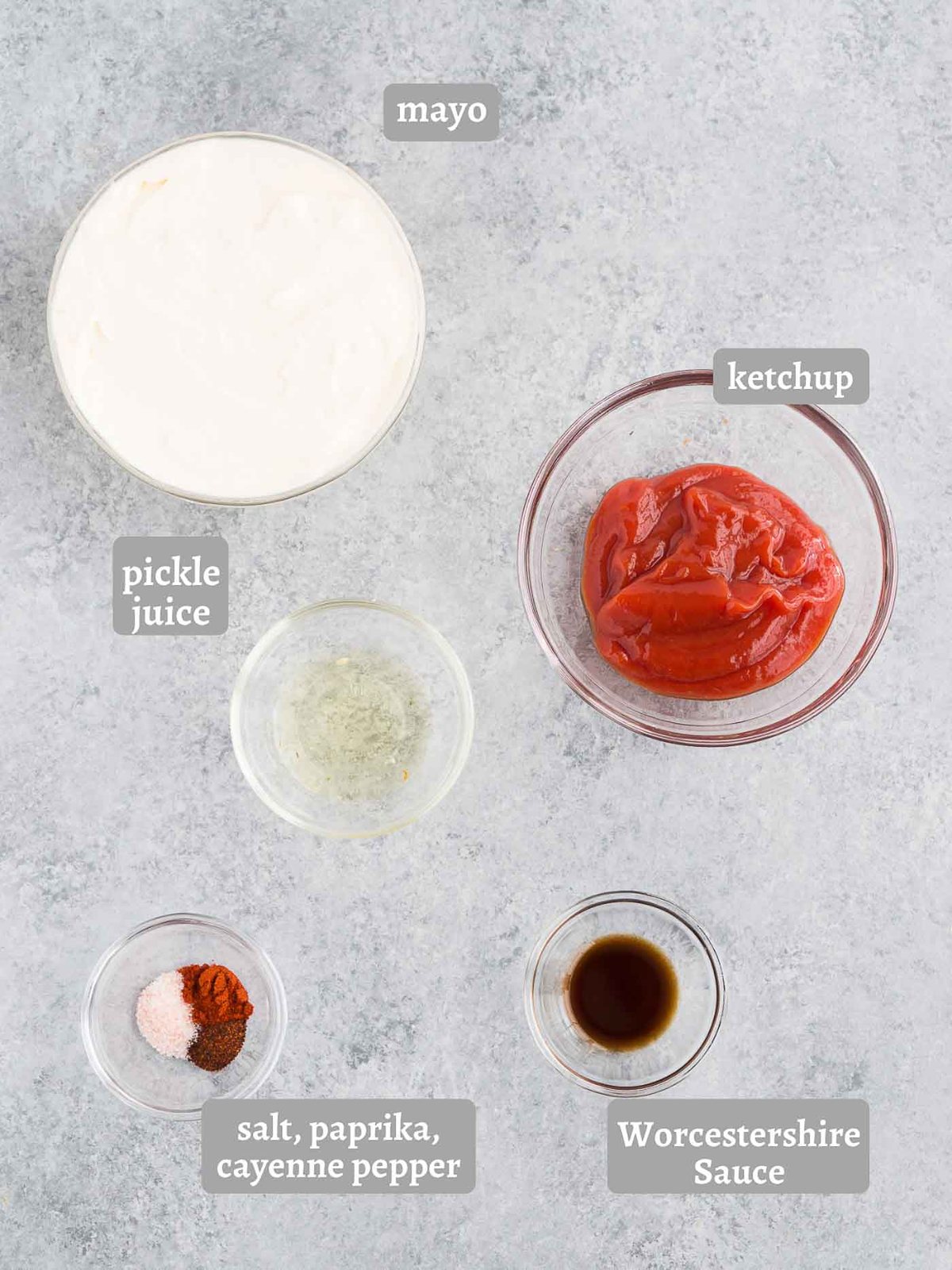 ingredients for fry sauce
