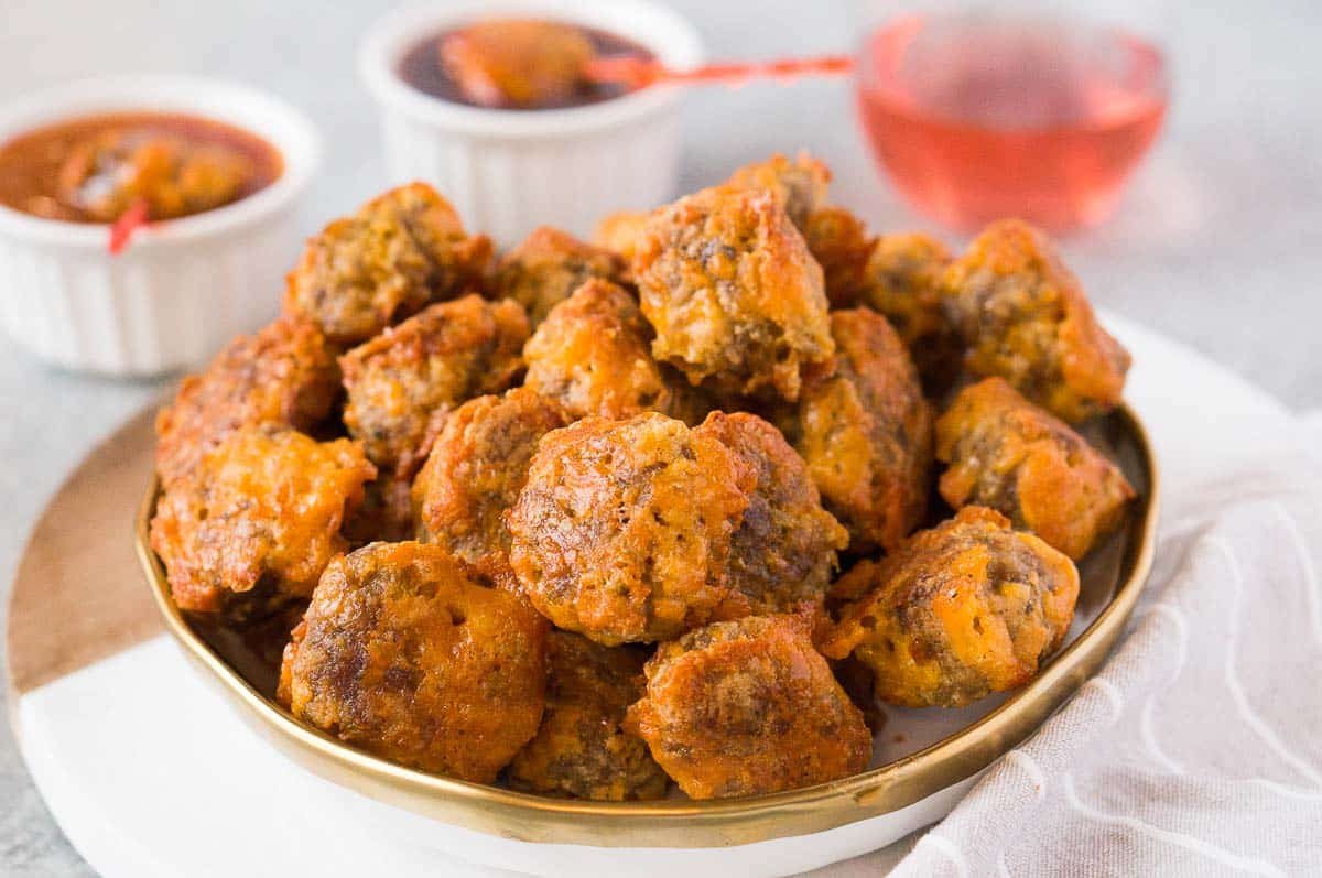sausage cheese balls recipe with dips