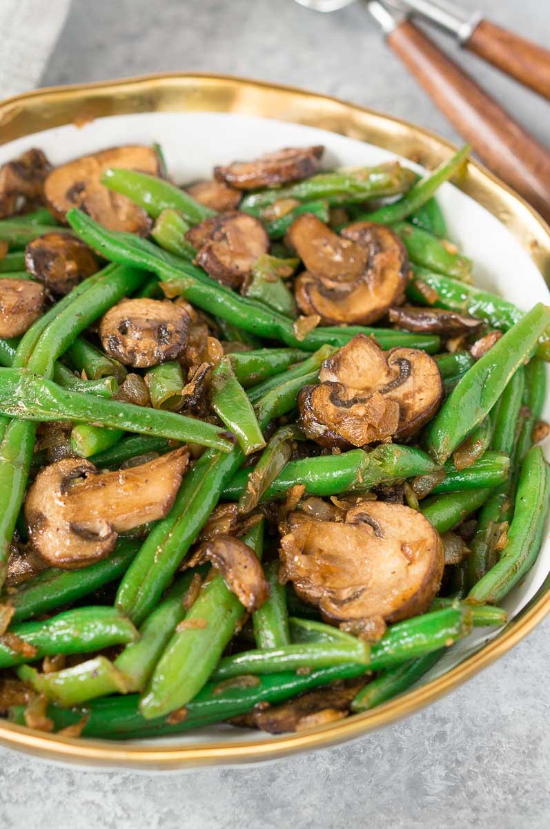 Green Beans and Mushrooms