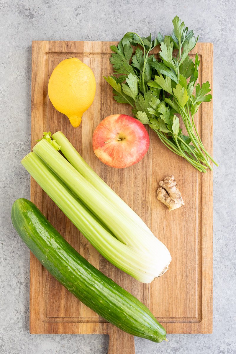ingredients for green juice