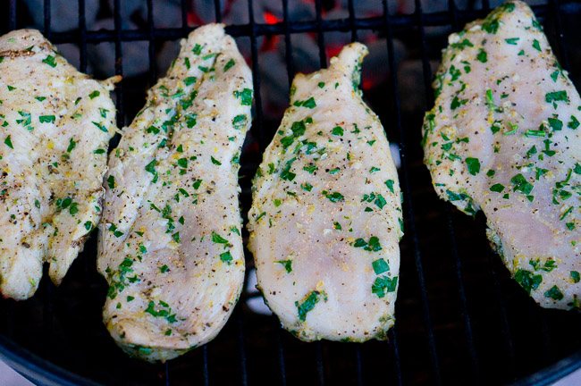 Grilled Chicken with Raspberry Balsamic Glaze
