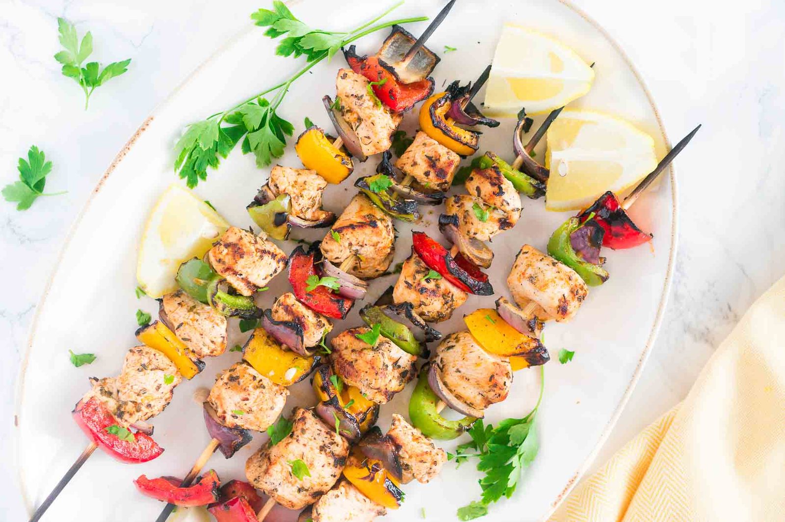 Mediterranean Chicken Kebabs - chicken kebab receipe