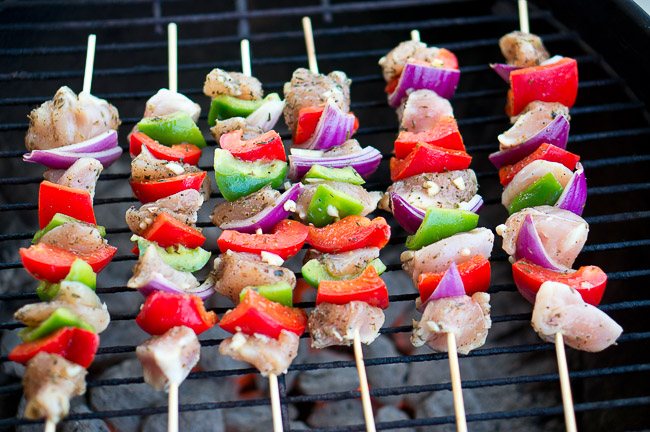 Grilled Mediterranean Chicken Kebabs