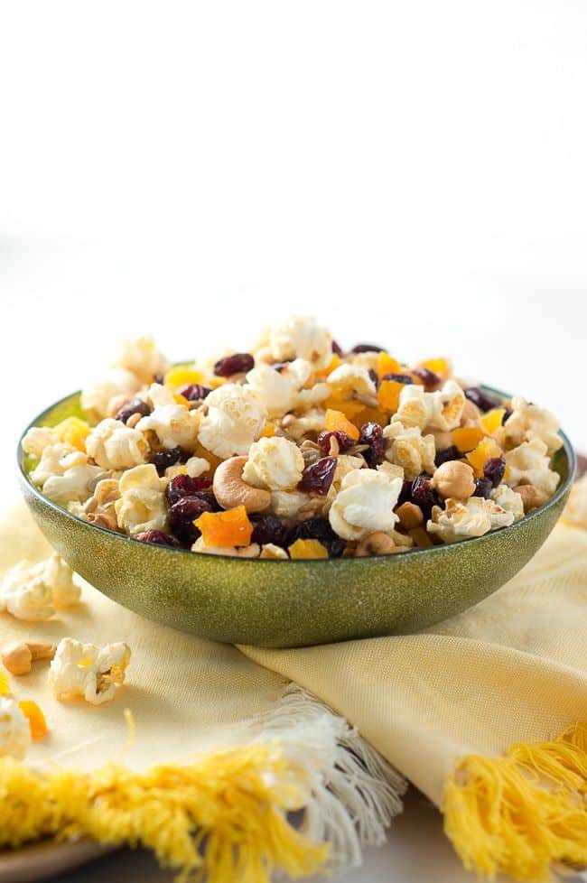 Healthy Popcorn Trail Mix
