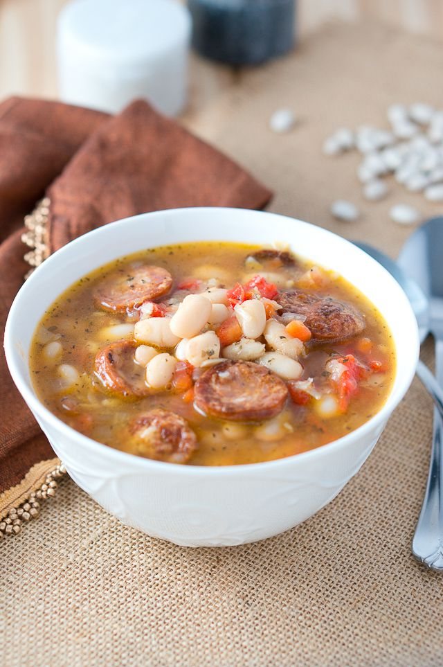 Hearty White Bean Soup with Sausage