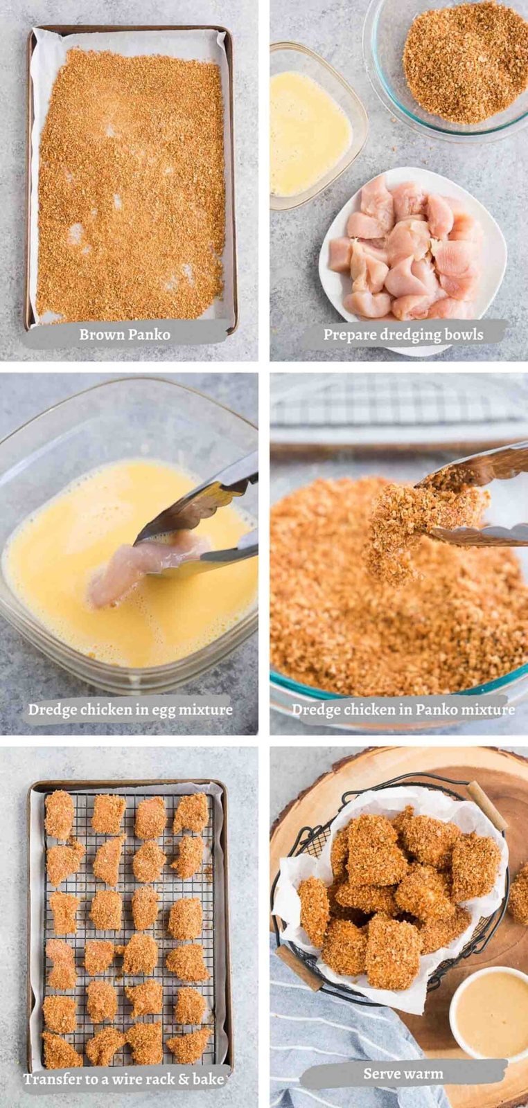 making baked chicken nuggets
