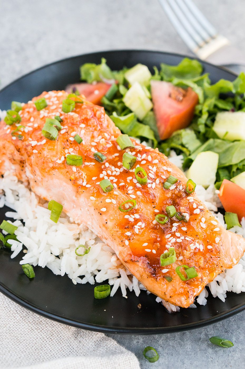 honey sriracha baked salmon