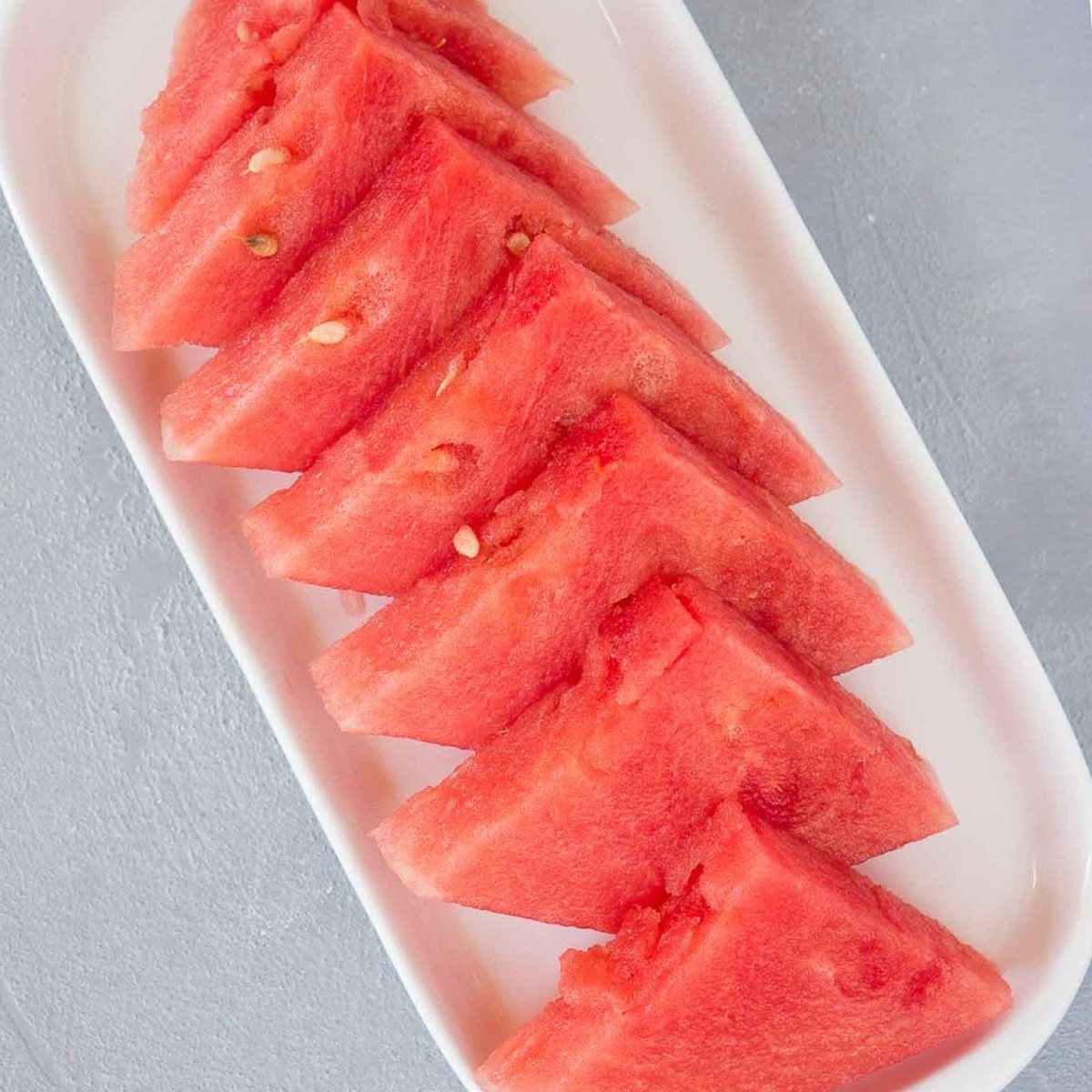 watermelon wedges on a plate