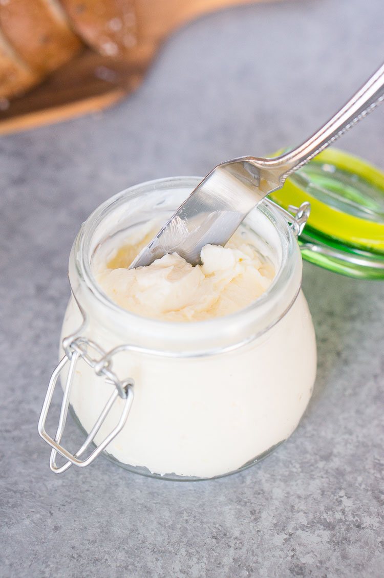 a knife in butter