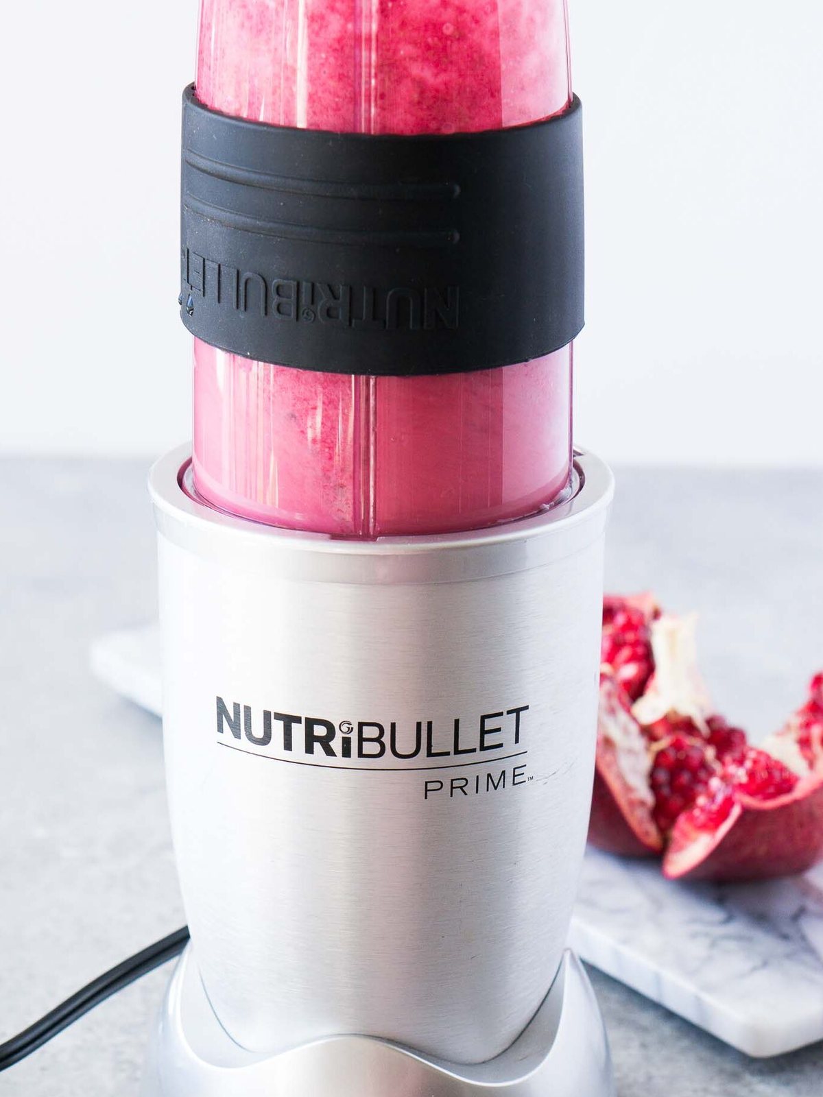 pomegranate juice in a blender