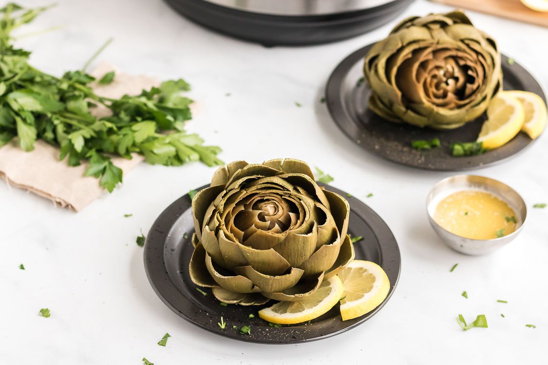 instant pot steamed artichokes