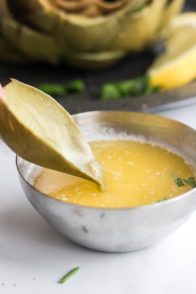butter sauce for artichokes