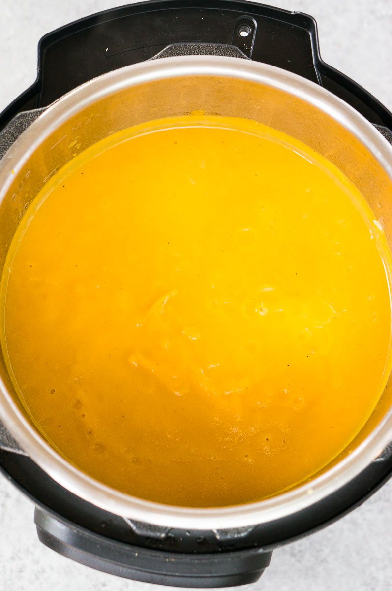 creamy butternut squash soup in the instant pot