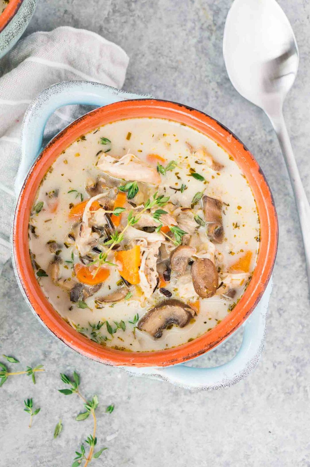 Instant Pot Chicken and Wild Rice Soup