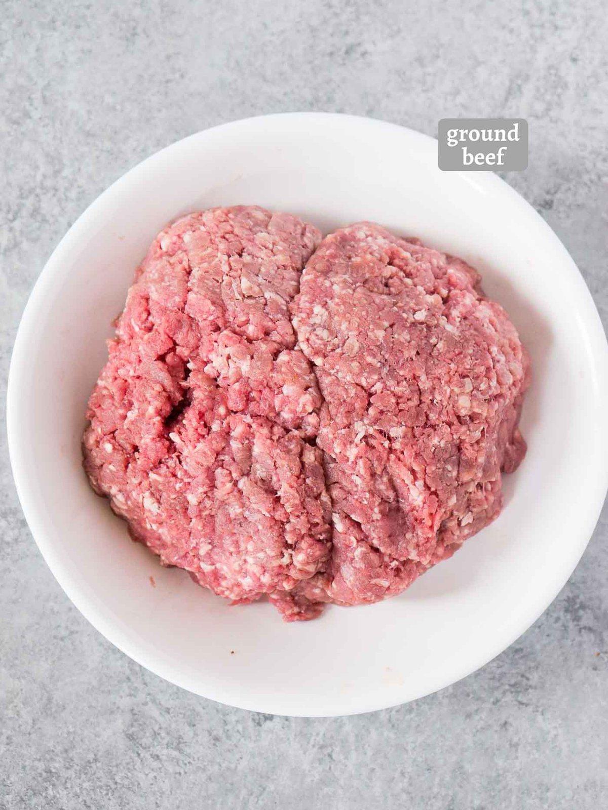 ground beef in a bowl