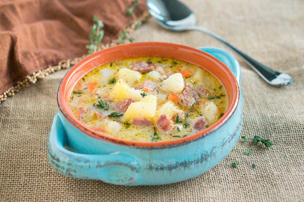 Instant Pot Ham and Potato Soup-1
