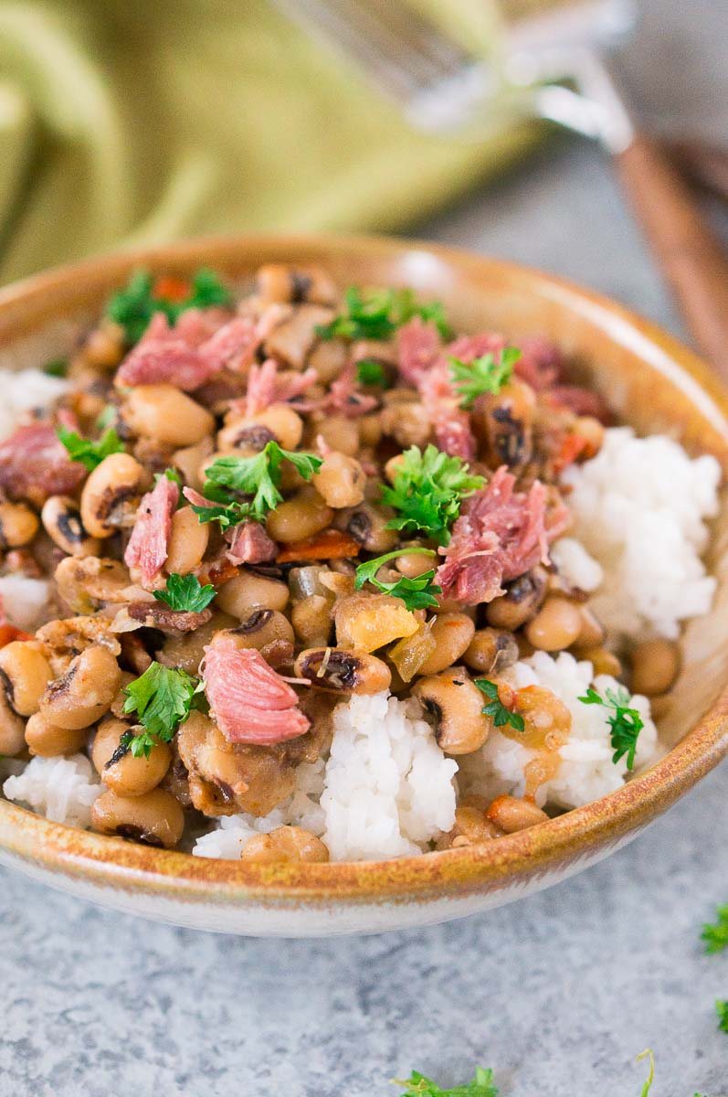 Instant Pot Hoppin’ John (Black-Eyed Peas and Rice)