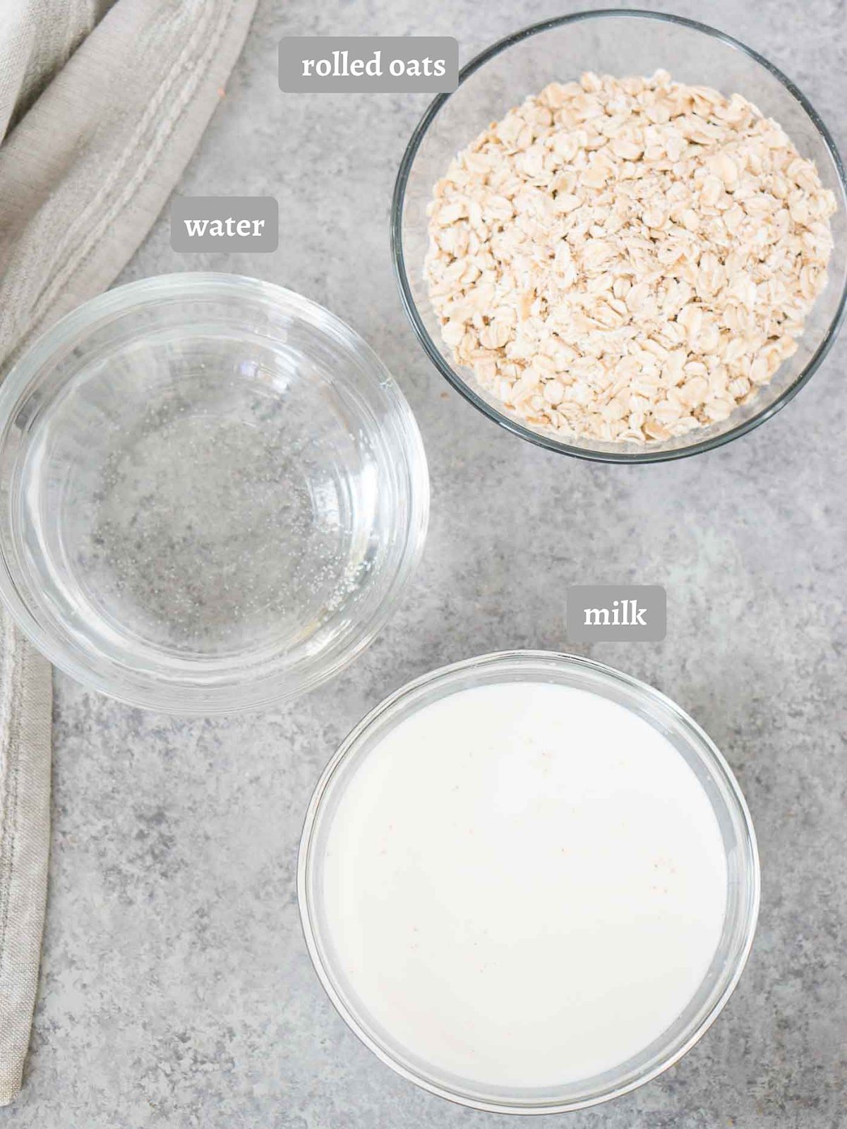 ingredients for pressure cooker oatmeal