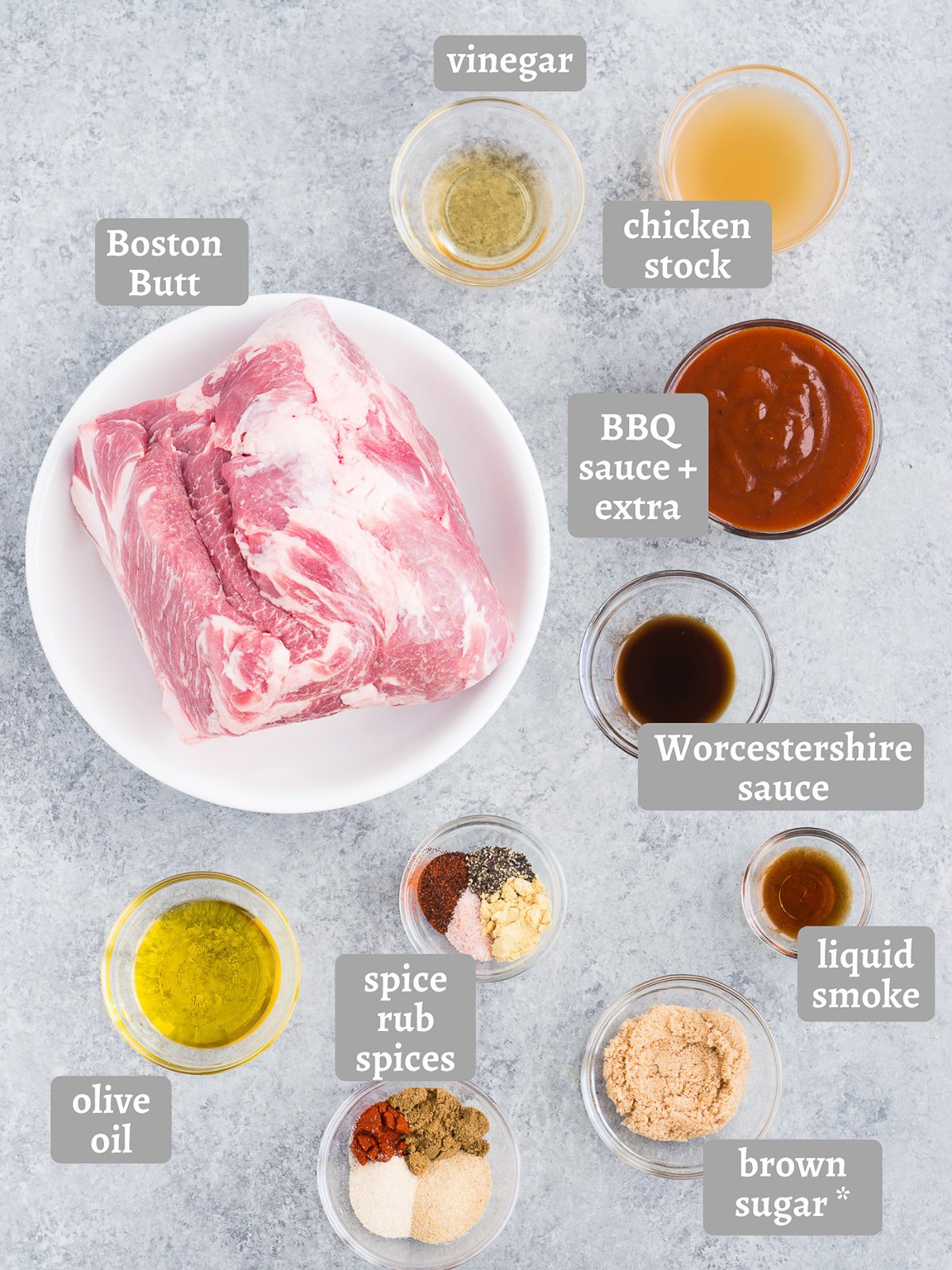 ingredients for pulled pork in pressure cooker