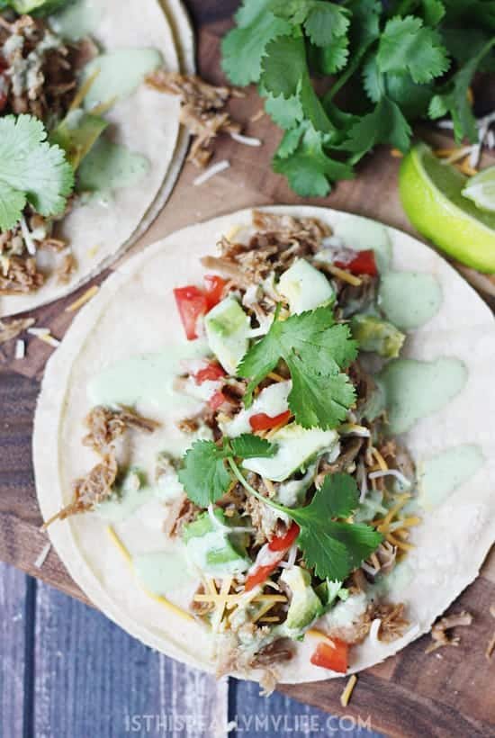Instant Pot sweet pork tacos